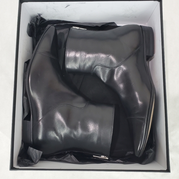 NWT Costume National Homme Mens Leather Boots Shoes Zippered Black Made in Italy main image 10
